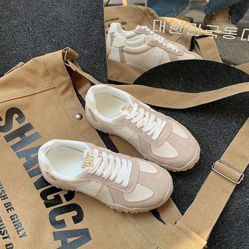 Women'S Classic White Walking Shoes - Breathable Slip-Resistant Rubber Sole, EVA Cushioned Insole & Lightweight Design for Spring\u002FFall Training, Casual Errands, Light Running - Spring Summer Fall Essential, Ladies Walking Shoes, Training Sneakers, St