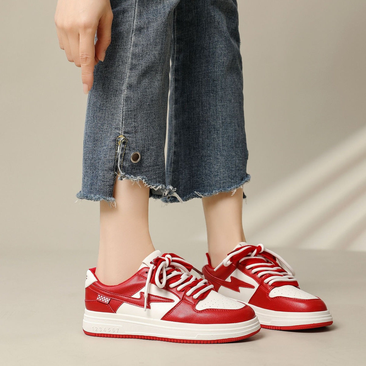 Women'S Thick-Soled White Shoes Platform Sole Niche Versatile Sports Casual Soft-Soled Skateboard Shoes