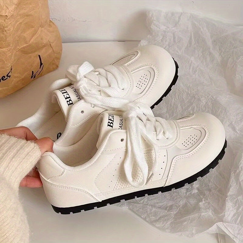 Breathable Women's Sneakers Lightweight Breathable Women's Flat Sneakers | Slip-Resistant Rubber Sole, PU Upper with Mesh Design | EVA Cushioned Insole for Walking, Gym, Yoga & Multi-Activities | Summer Casual Shoes, Gym Footwear, Stylish Slipons, Comfort