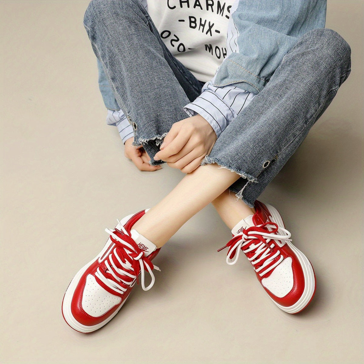 Women'S Thick-Soled White Shoes Platform Sole Niche Versatile Sports Casual Soft-Soled Skateboard Shoes