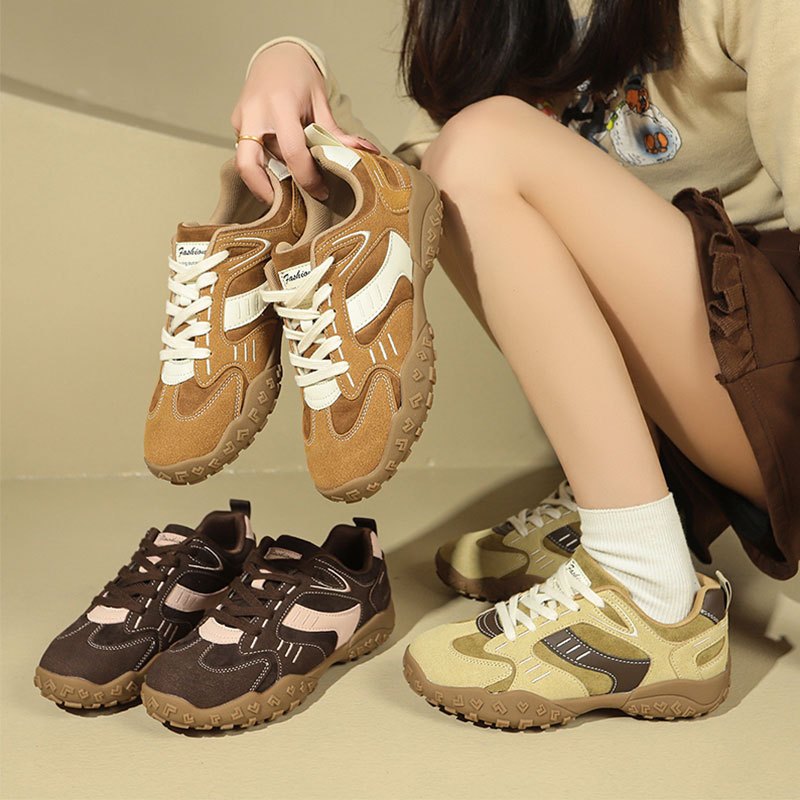 Women's Lightweight Breathable Sneakers - Thick Anti-Slip Sole, Cushioned EVA Insole - Beige\u002FWhite Accent - Gym, Running, Everyday Shoes - All-Day Comfort & Arch Support - Non-Slip Rubber Outsole - Summer Walking Shoes for Women, Ladies Sneakers, Gym