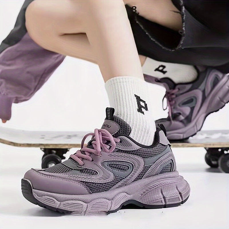 Women'S Vintage Style Walking Shoes - Airy Mesh Comfort Sneakers with Arch Support, Lightweight Cushioned Athletic Shoes for Running, Street Fashion & Casual Wear, Breathable Summer Design, Comfortable Walking Shoes | Vintage Sneakers | Breathable Mesh Sh