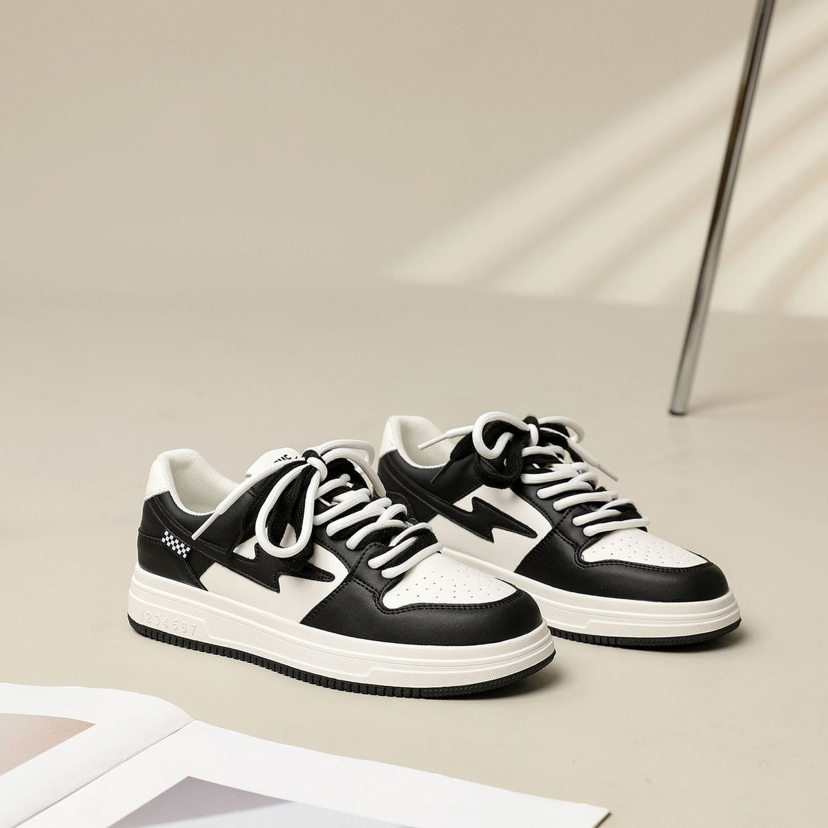 Women'S Thick-Soled White Shoes Platform Sole Niche Versatile Sports Casual Soft-Soled Skateboard Shoes