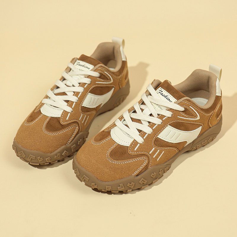 Women's Lightweight Breathable Sneakers - Thick Anti-Slip Sole, Cushioned EVA Insole - Beige\u002FWhite Accent - Gym, Running, Everyday Shoes - All-Day Comfort & Arch Support - Non-Slip Rubber Outsole - Summer Walking Shoes for Women, Ladies Sneakers, Gym