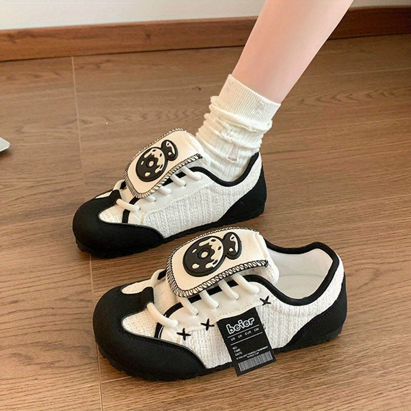 Women's Gym Shoes - Flexible Bendable Sole with Cushioned EVA Insole, Non-Slip Rubber Outsole - Lightweight Workout Sneakers for Yoga, Running, Casual - Breathable PU Upper - Beige\u002FWhite Colorway - All-Day Comfort for Everyday & Athletic Activities,