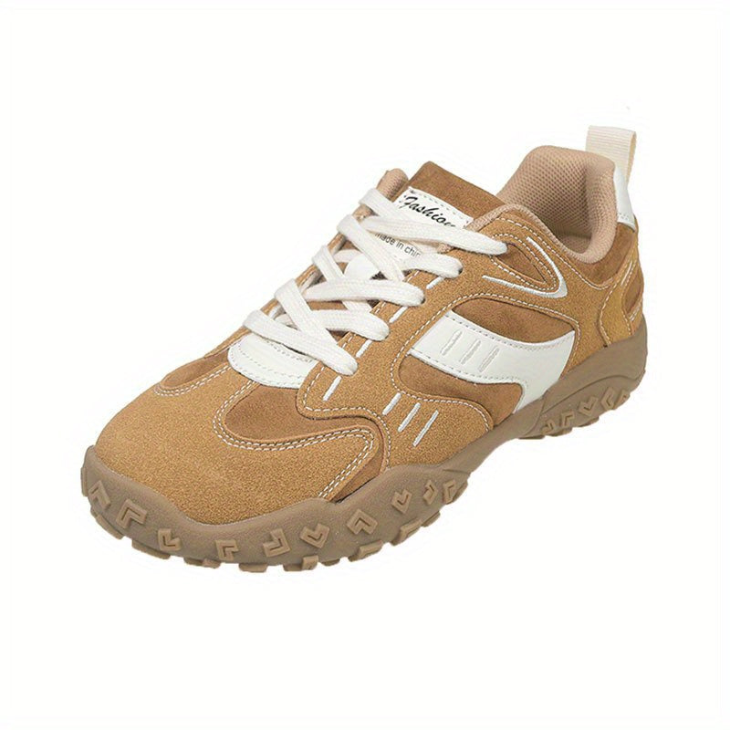 Women's Lightweight Breathable Sneakers - Thick Anti-Slip Sole, Cushioned EVA Insole - Beige\u002FWhite Accent - Gym, Running, Everyday Shoes - All-Day Comfort & Arch Support - Non-Slip Rubber Outsole - Summer Walking Shoes for Women, Ladies Sneakers, Gym