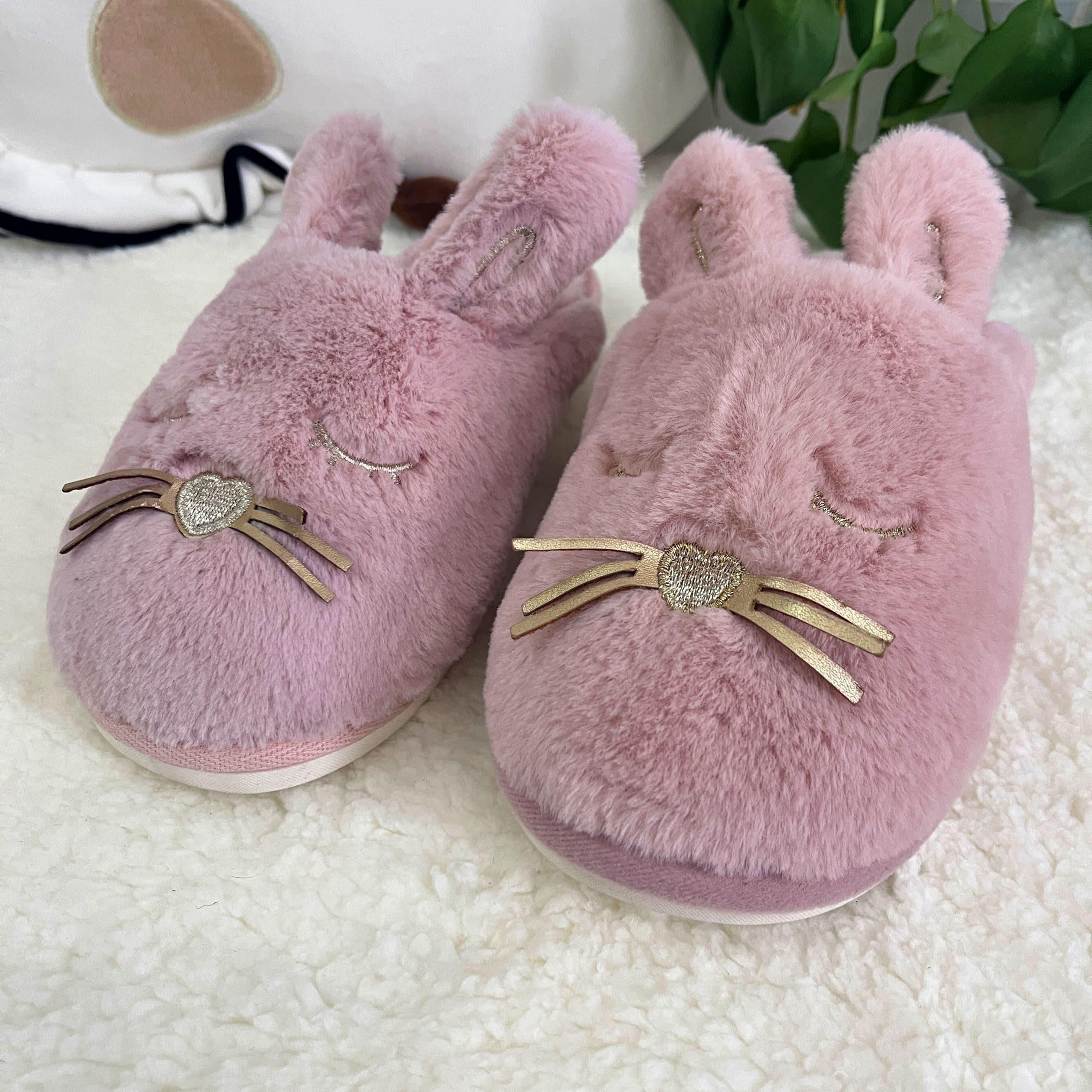 Spring Festival Cute Rabbit Animal Shape Winter Warm Slippers Indoor and Outdoor Shoes Creative Gift Suitable for Bedroom and Outdoor Use