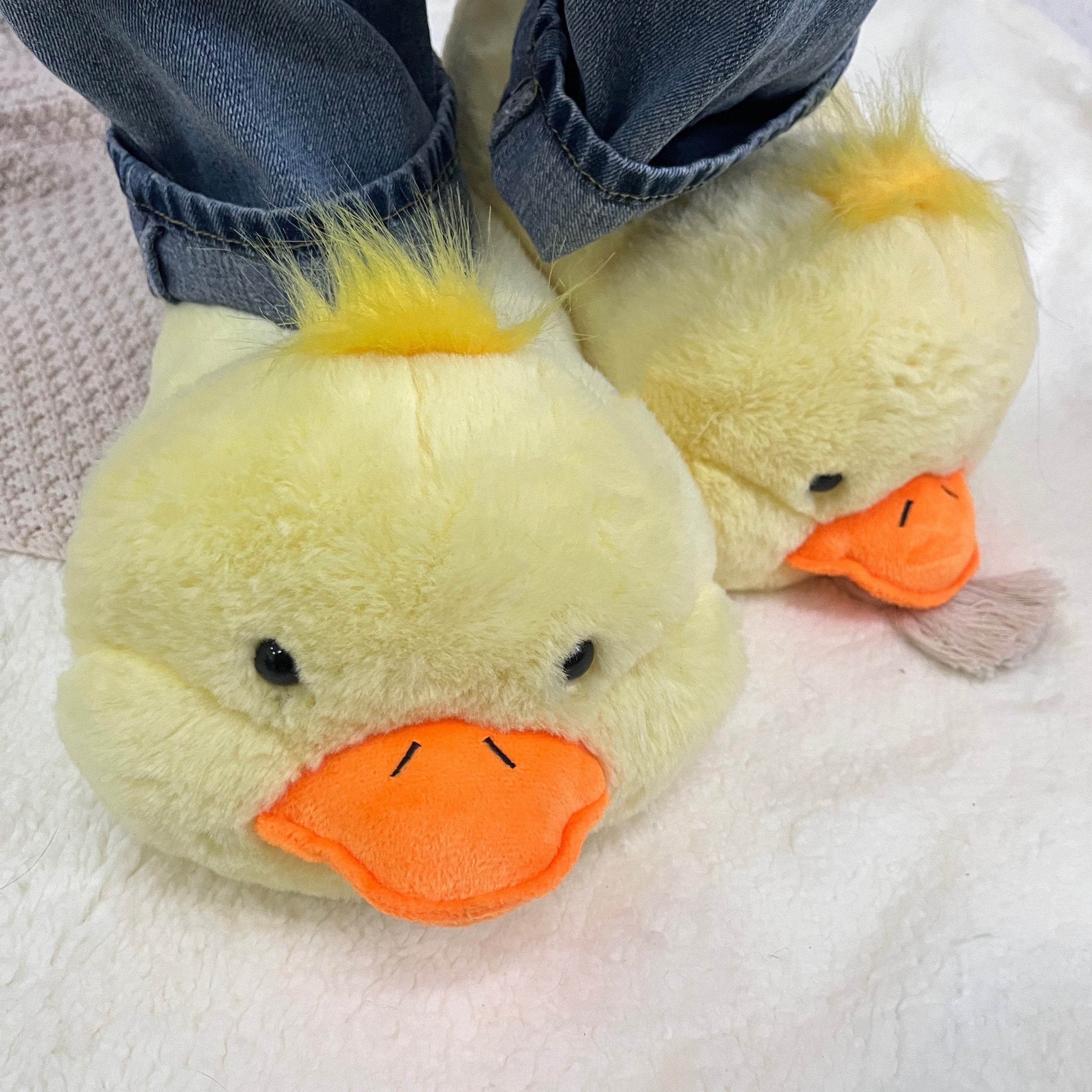 Christmas Cute Duck Animal Design Winter Warm Slippers Indoor Outdoor Shoes Creative Gift Suitable For Bedroom And Outdoor Use